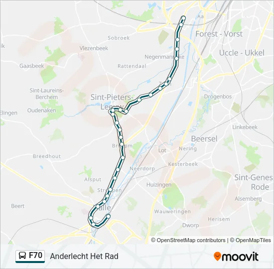 F70 Bus Line Map