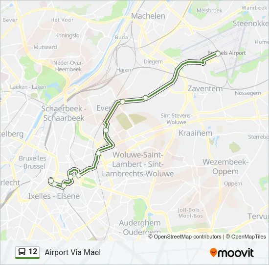 12 Bus Line Map