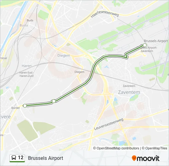 12 Bus Line Map