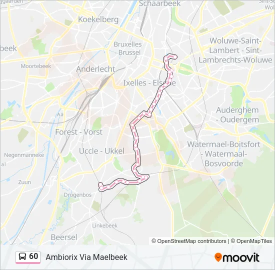 60 Bus Line Map