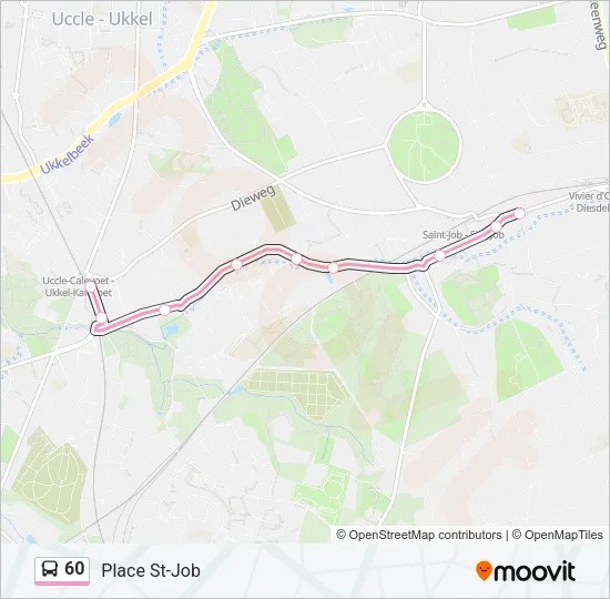 60 Bus Line Map