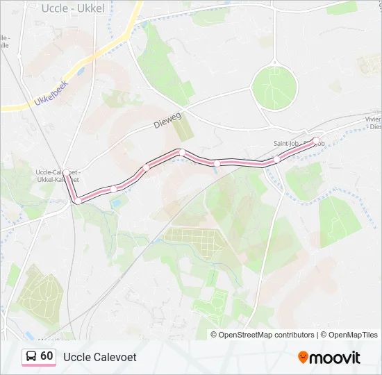 60 Bus Line Map