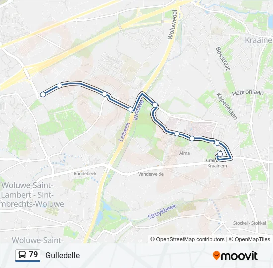 79 Bus Line Map
