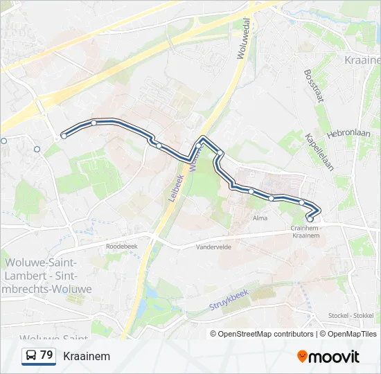 79 Bus Line Map