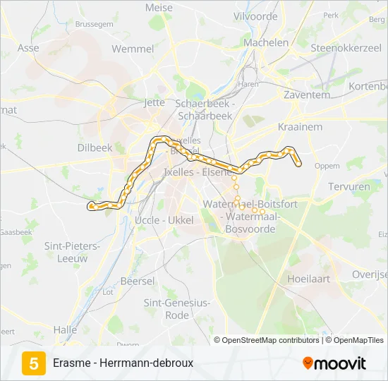 5 Subway Line Map