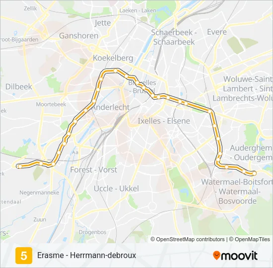 5 Subway Line Map