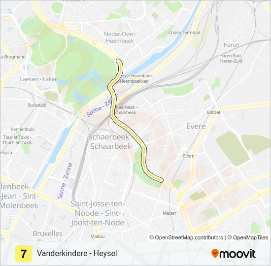 7 Light Rail Line Map