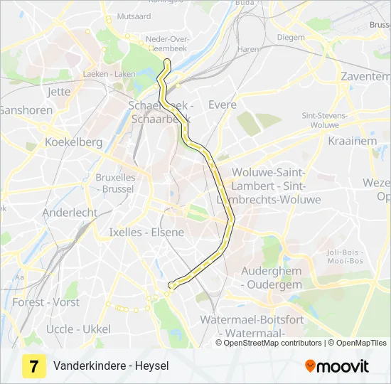 7 Light Rail Line Map