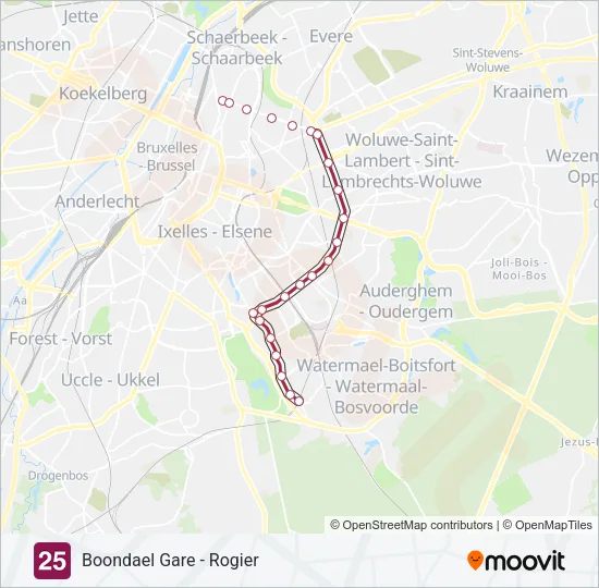 25 Light Rail Line Map