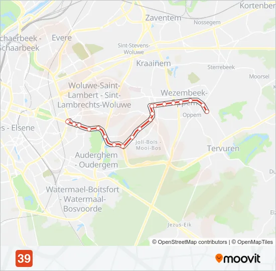 39 Tram Line Map