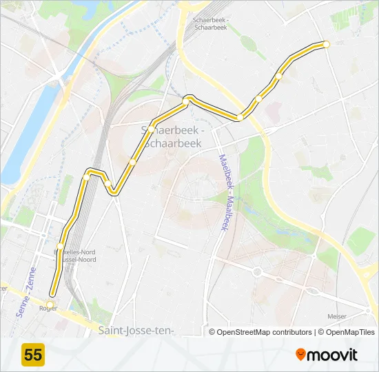 55 Light Rail Line Map