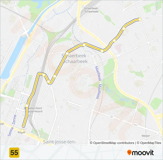 55 Light Rail Line Map