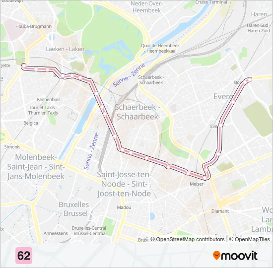 62 Light Rail Line Map