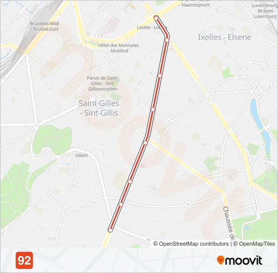 92 Light Rail Line Map
