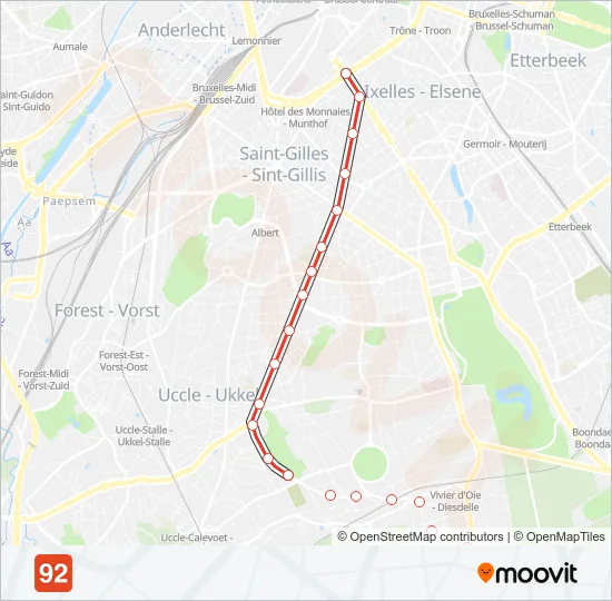92 Light Rail Line Map