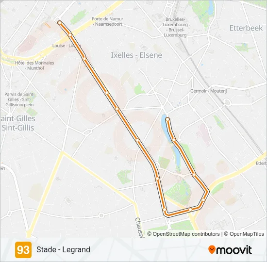 93 Light Rail Line Map