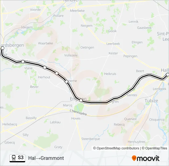 S3 Train Line Map