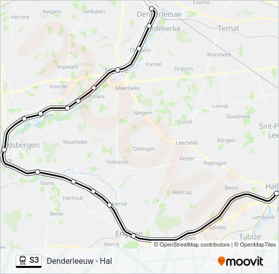 S3 Train Line Map