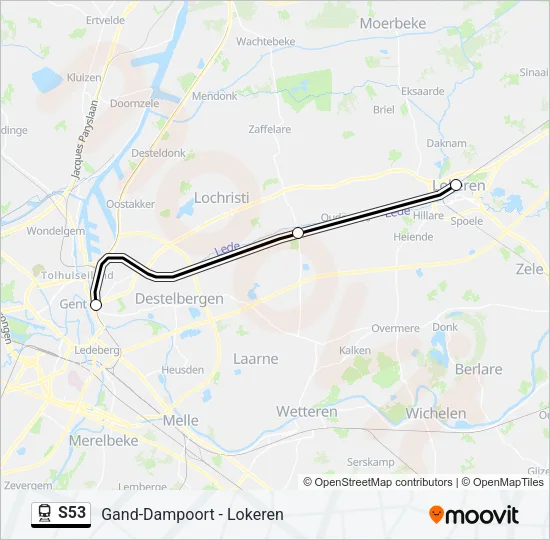 S53 Train Line Map