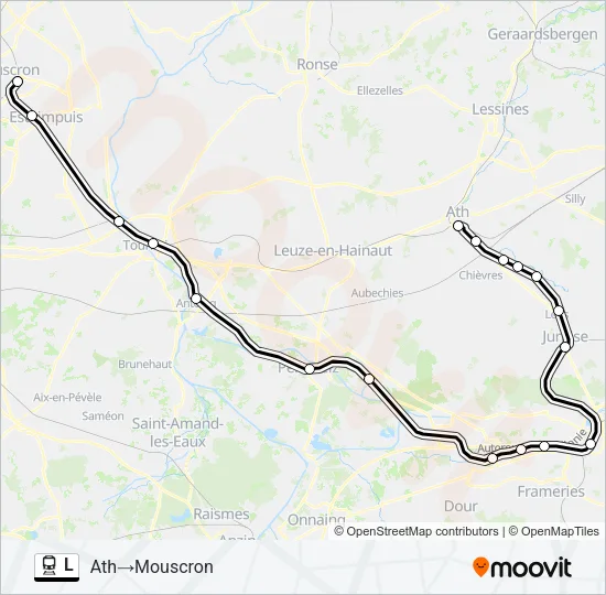 L Trein Line Map