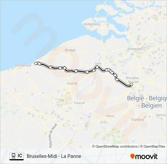 IC Train Line Map