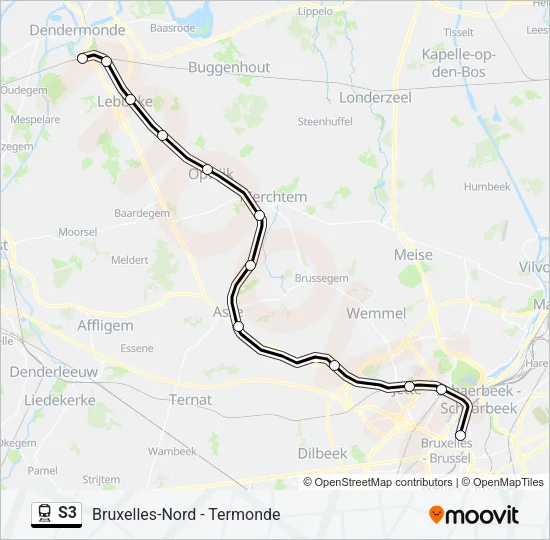 S3 Train Line Map