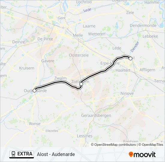 EXTRA Train Line Map