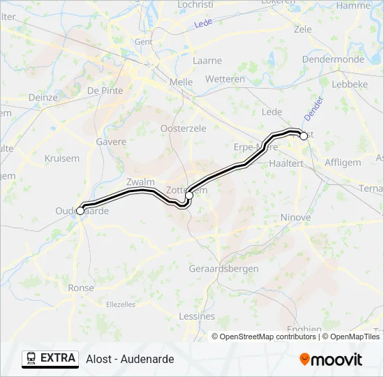 EXTRA Train Line Map