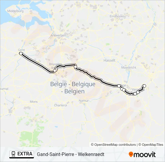 EXTRA Train Line Map