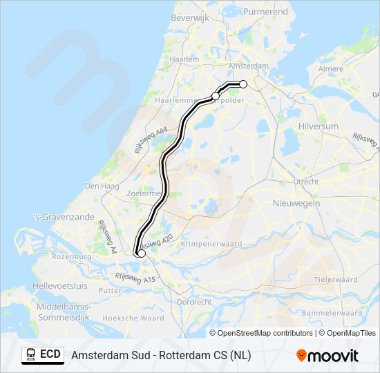 ECD Train Line Map