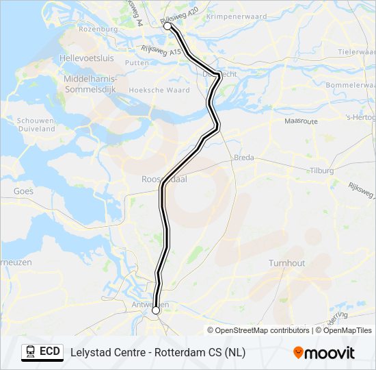 ECD Train Line Map
