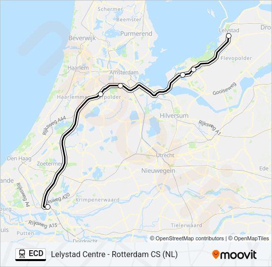 ECD Train Line Map
