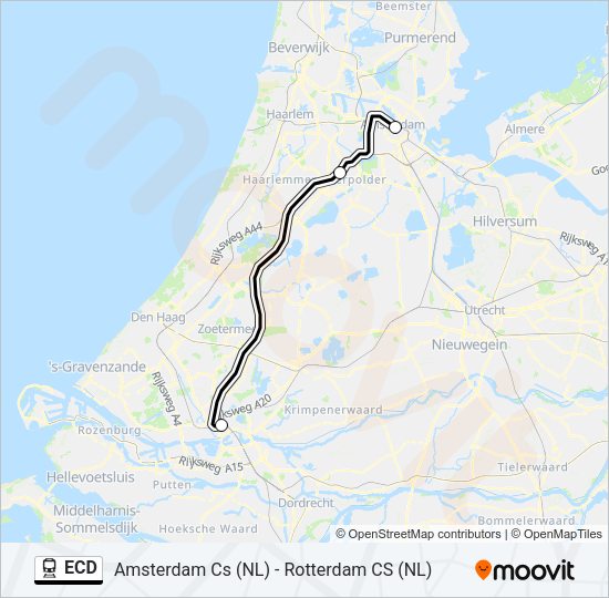 ECD Train Line Map