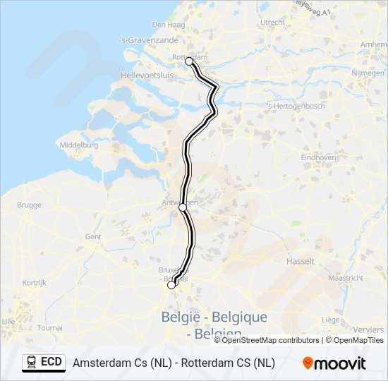 ECD Train Line Map