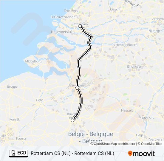 ECD Train Line Map