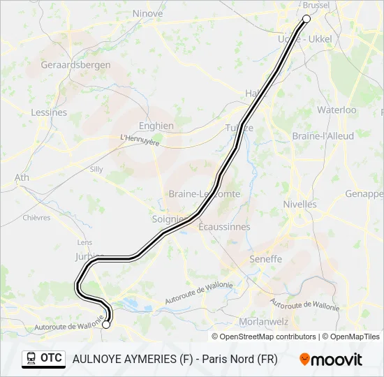OTC Train Line Map