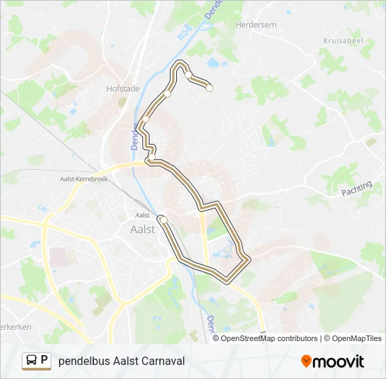 P Bus Line Map