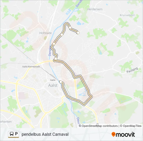 P Bus Line Map
