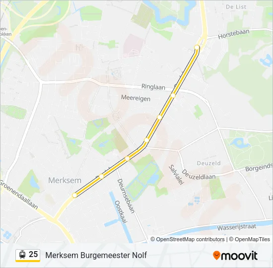 25 Light Rail Line Map