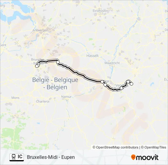 IC Train Line Map