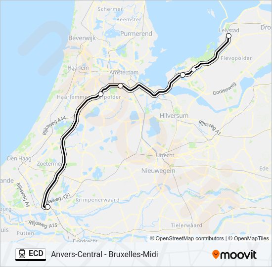 ECD Train Line Map