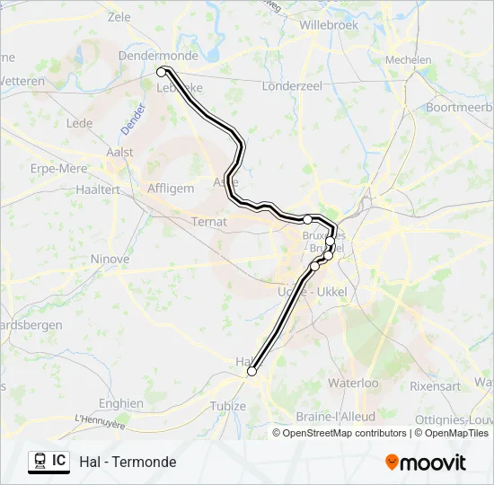 IC Train Line Map