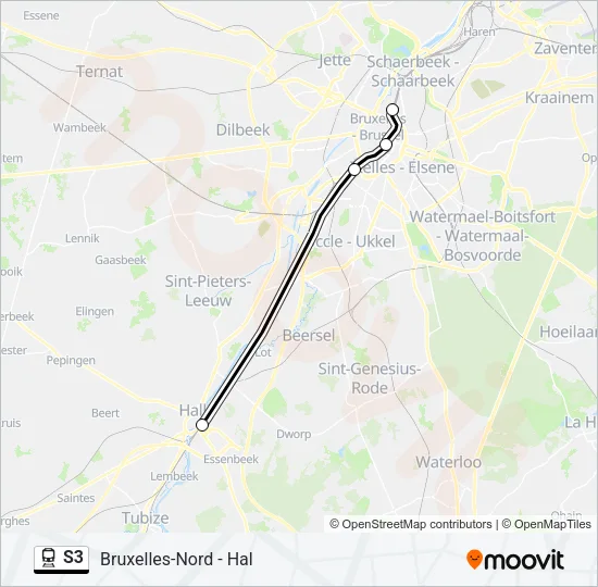 S3 Train Line Map