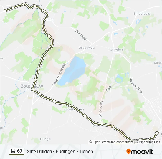 67 Bus Line Map