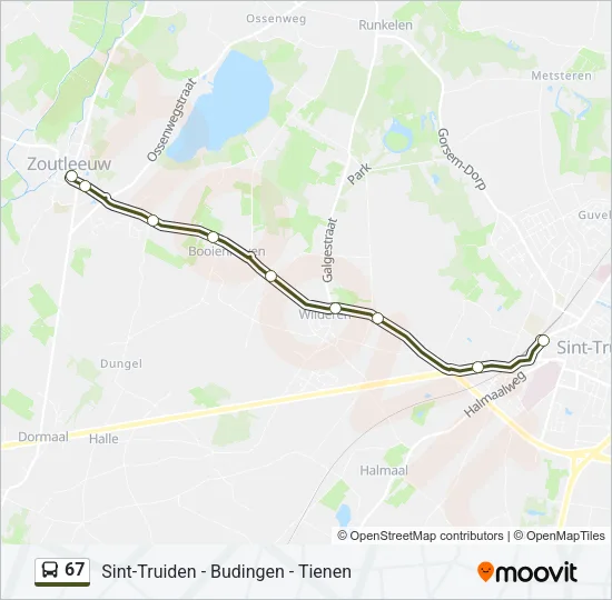 67 Bus Line Map