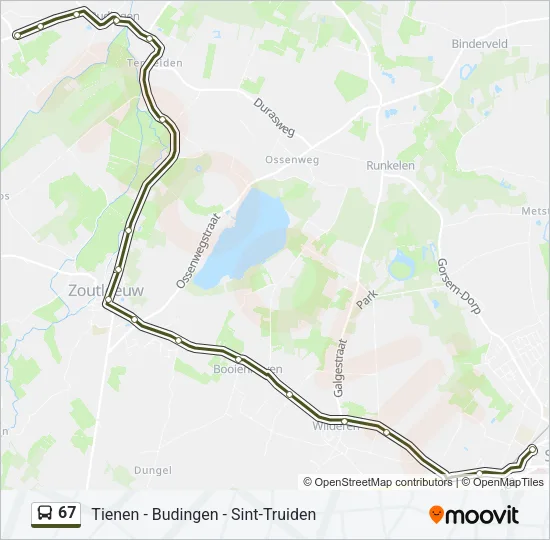 67 Bus Line Map