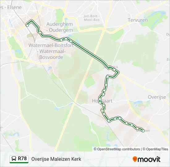 R78 Bus Line Map