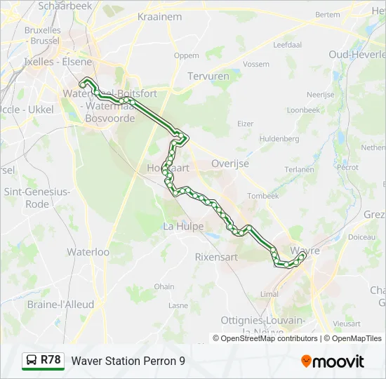 R78 Bus Line Map