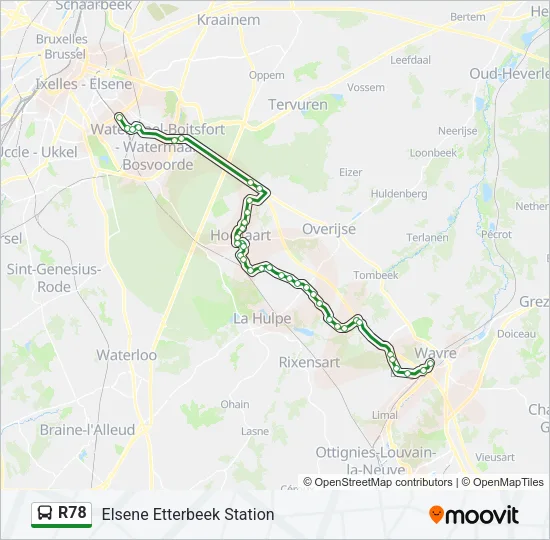 R78 Bus Line Map