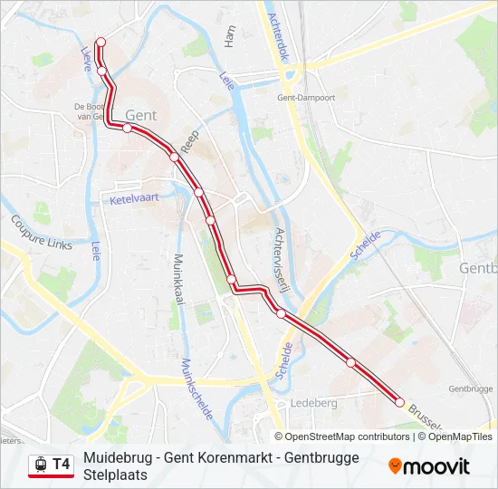 T4 Light Rail Line Map